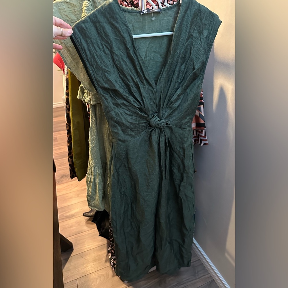 Zara linen beach cover up